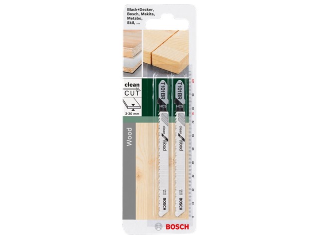 List za vbodno žago Bosch T 101 BR Clean for Wood, HCS, 100mm, 2609256724